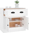 vidaXL - Dressoir - 70x35,5x67,5 - cm - bewerkt - hout - wit
