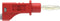 Electro PJP 2117-CD1-200R Meetsnoer Bananenstekker Bananenstekker 2.00 m Rood 1 stuk(s)