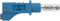 Electro PJP 2217/600V-CD1-100Bl Meetsnoer Bananenstekker Bananenstekker 1.00 m Blauw 1 stuk(s)