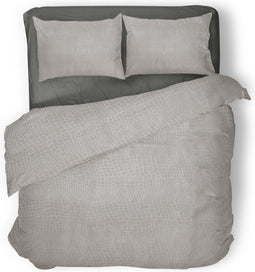 Elegance Dekbedovertrek Embossed Snake - Light Grey - Dekbedovertrek 240x200/220 - Lits Jumeaux - Met 2 Bijpassende Kussenslopen 60x70