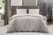 Elegance Dekbedovertrek Embossed Snake - Light Grey - Dekbedovertrek 240x200/220 - Lits Jumeaux - Met 2 Bijpassende Kussenslopen 60x70