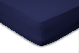 Elegance Hoeslaken Katoen Perkal 35cm Hoekhoogte donker blauw