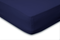 Elegance Hoeslaken Katoen Perkal 35cm Hoekhoogte donker blauw
