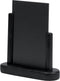 Elegant small table chalk board - Wood with lacquered black finish - 10x15cm