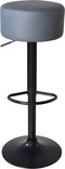 Elegante Barkrukken met Grijze Zitting en Verstelbare Hoogte - Keukenstoel - Set van Twéé