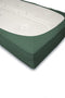 Eleganzzz Hoeslaken Jersey Stretch 35cm Hoekhoogte - Dark Green - Hoeslaken 90x210/220cm - 100x200cm - Eenpersoons - 100% Katoen - Hoeslakens