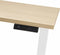 Elektrisch zit/sta bureau Basic Plus breed 120CM diep 80CM bladkleur Beuken framekleur Zwart (RAL9005)