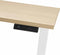 Elektrisch zit/sta bureau Basic Plus breed 160CM diep 80CM bladkleur Robson Eiken framekleur Aluminium (RAL9006)