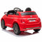 Elektrische auto voor kinderen Fiat 500 113 x 67,5 x 53 cm MP3 Rood 30 W 6 V Met afstandsbediening
