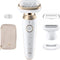 Elektrische epilator - BRAUN - Silk-épil 9 Flex - Gemakkelijk ontharen - 9-041 3D - Wit/Goud