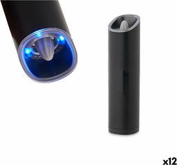 Elektrische Grinder LED Licht Keramisch Zwart Staal ABS AS (5,2 x 20,3 x 5,2 cm)