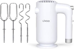 Elektrische mixer - LIVOO - 250 W - 5 snelheden en turbofunctie - Wit