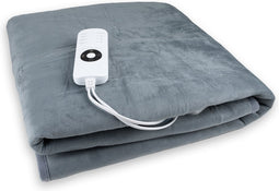 Elektrische Onderdeken - 150x120 cm - Oververhittingsbescherming - Met timer - 9 Standen - 2 Persoons - Grijs