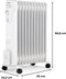 Elektrische radiatoroliebad 2500 W Oceanic - 3 Powers - 11 Elements - Mobile - Wit