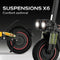 Elektrische scooter voor elk terrein - URBANGLIDE - ECROSS PRO BOOST 2 - 10 - 48V - 1600 W Dubbele motor - 13Ah - Bereik 50KM