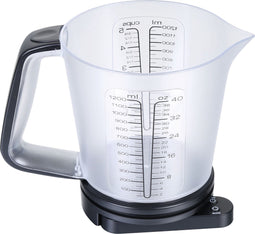 Elektronische keukenweegschaal met maatbeker van 1g tot 5kg 1,2L - Schaalverdeling - G/Oz/Ml - Tarrafunctie - Op Batterijen