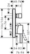 Hansgrohe Finoris - Inbouw badkraan - 2 uitgangen - mat wit