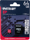 Patriot EP V30 A1 - microSDXC 64GB - 100 MB/s leessnelheid - 80 MB/s schrijfsnelheid