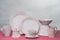Eleonora Pink Bord Rechth. 34x16cm