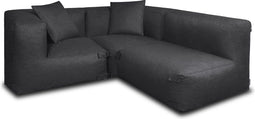 Feel Furniture - Binnen & Buiten bank - Odin - 3 persoonsbank - Zwart