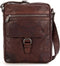 Leren A5 Crossbodytas met tabletvak - Nebraska - Donkerbruin