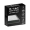 V-TAC VT-8618B-SQ - LED Dome Light 18W 6500K IP44 - Zwart Frame