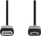 Nedis CCGP60750BK10 - USB-C 2.0-kabel - 100cm - Zwart