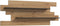 Furnilux Canu - Wandplank - 19x184x67cm - Bruin