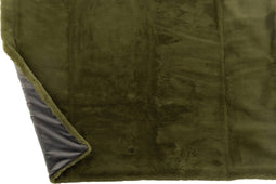 J-Line Plaid Cutie - Fleece Deken – Polyester – 180x130 cm – Mosgroen