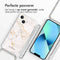 iMoshion Hoesje Geschikt voor iPhone 13 Hoesje Met Koord - iMoshion Design Hoesje met Koord - Wit / White Marble