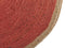 MENEMEN - Vloerkleed - Rood - 120 x 120 cm - Jute