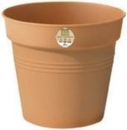 elho - 2 stuks Bloempot Green basics kweekpot 27 cm mild terra