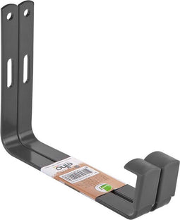 elho - 2 stuks Bloempot Green basics muurhaak metaal antraciet