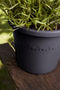 Elho Algarve Cilindro 35 - Bloempot voor Buiten - 100% Gerecycled Plastic - Ø 34.5 x H 29 cm - Antraciet
