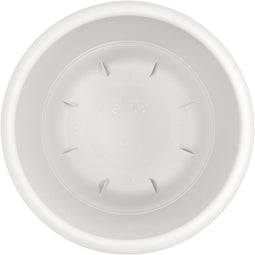 Elho Amiga Rond 25 - Bloempot voor Binnen & Buiten - 100% Gerecycled Plastic - Ø 24.5 x H 18.5 cm - Zijdewit