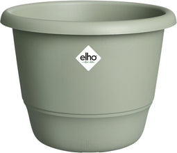 Elho Amiga Rond 47 - Bloempot voor Binnen & Buiten - 100% Gerecycled Plastic - Ø 47.0 x H 35.3 cm - Tijmgroen