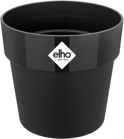 Elho B.for Original Rond 16 - Bloempot voor Binnen - 100% Gerecycled Plastic - Ø 15.9 x H 14.6 cm - Living Black