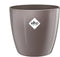 Elho Brussels Diamond Rond 16 - Bloempot voor Binnen - Ø 15.8 x H 14.5 cm - Oyster Pearl