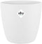 Elho Brussels Rond 20 - Bloempot voor Binnen - 100% Gerecycled Plastic - Ø 20.0 x H 18.7 cm - Wit