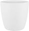 Elho Brussels Rond 20 - Bloempot voor Binnen - 100% Gerecycled Plastic - Ø 20.0 x H 18.7 cm - Wit