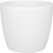 Elho Brussels Rond 22 - Bloempot voor Binnen - 100% Gerecycled Plastic - Ø 22.3 x H 20.6 cm - Wit
