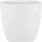 Elho Brussels Rond 25 - Bloempot voor Binnen - 100% Gerecycled Plastic - Ø 24.3 x H 23.2 cm - Wit