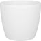 Elho Brussels Rond 25 - Bloempot voor Binnen - 100% Gerecycled Plastic - Ø 24.3 x H 23.2 cm - Wit