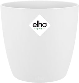 Elho Brussels Rond Mini 9.5 - Bloempot voor Binnen - Ø 10.0 x H 8.9 cm - Wit
