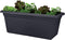 Elho Green Basics Garden Xxl 60 - Plantenbak voor Buiten - Ø 58.0 x H 26.8 cm - Living black