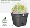 Elho Green Basics Kweekpot Vierkant Allin1 30 - Kweekbak met Deksel - 100% Gerecycled Plastic - Ø 29.6 x H 24.9 cm - Living Black