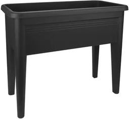 Elho Green Basics Kweektafel XXL 75 - Kweekbak op Poten - 100% Gerecycled Plastic - L 36.5 x W 75.5 x H 65.1 cm - Living Black