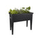 Elho Green Basics Kweektafel XXL 75 - Kweekbak op Poten - 100% Gerecycled Plastic - L 36.5 x W 75.5 x H 65.1 cm - Living Black