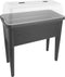 Elho Green Basics Kweektafel XXL 75 - Kweekbak op Poten - 100% Gerecycled Plastic - L 36.5 x W 75.5 x H 65.1 cm - Living Black