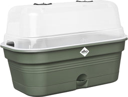 Elho Green Basics Kweektray Allin1 32 - Kweekbak met Deksel - 100% Gerecycled Plastic - Ø 32.0 x H 13.2 cm - Blad Groen